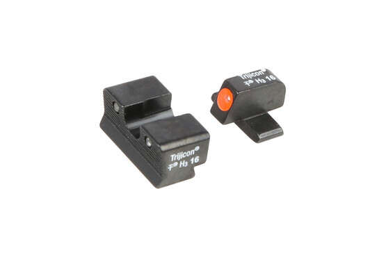 Trijicon HD Night Sights with orange outline fits SIG Sauer handguns with #8 front and rear sights.